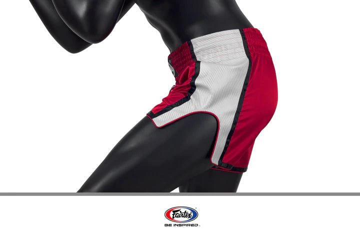 Fairtex Red White Slim Cut Muay Thai Boxing Short - OTM Fight ShopFairtex
